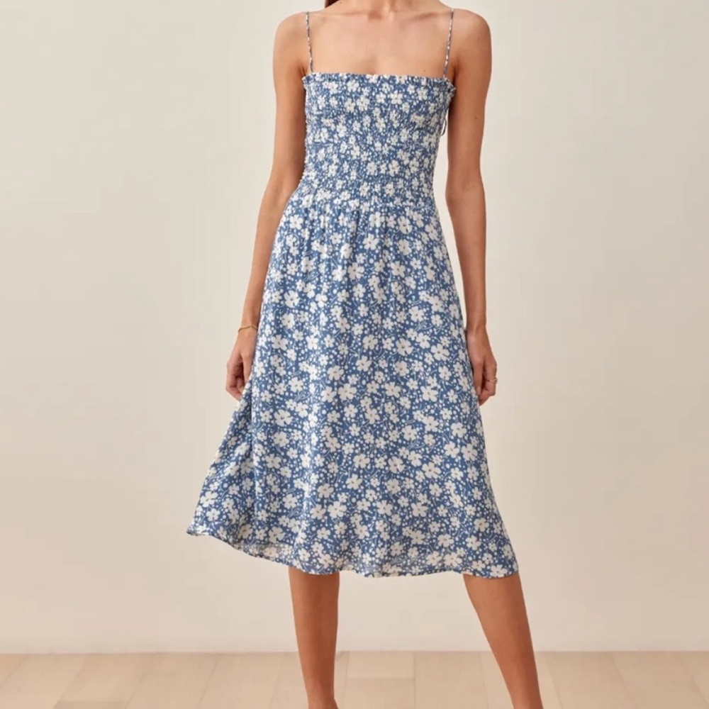Reformation Floral Print “Sable” Dress!